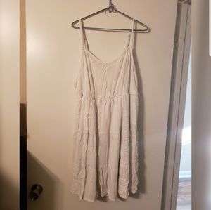 Torrid White Tiered Gauze Dress [3]